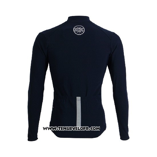 2019 Maillot Ciclismo Lecol Bleu Manches Longues et Cuissard